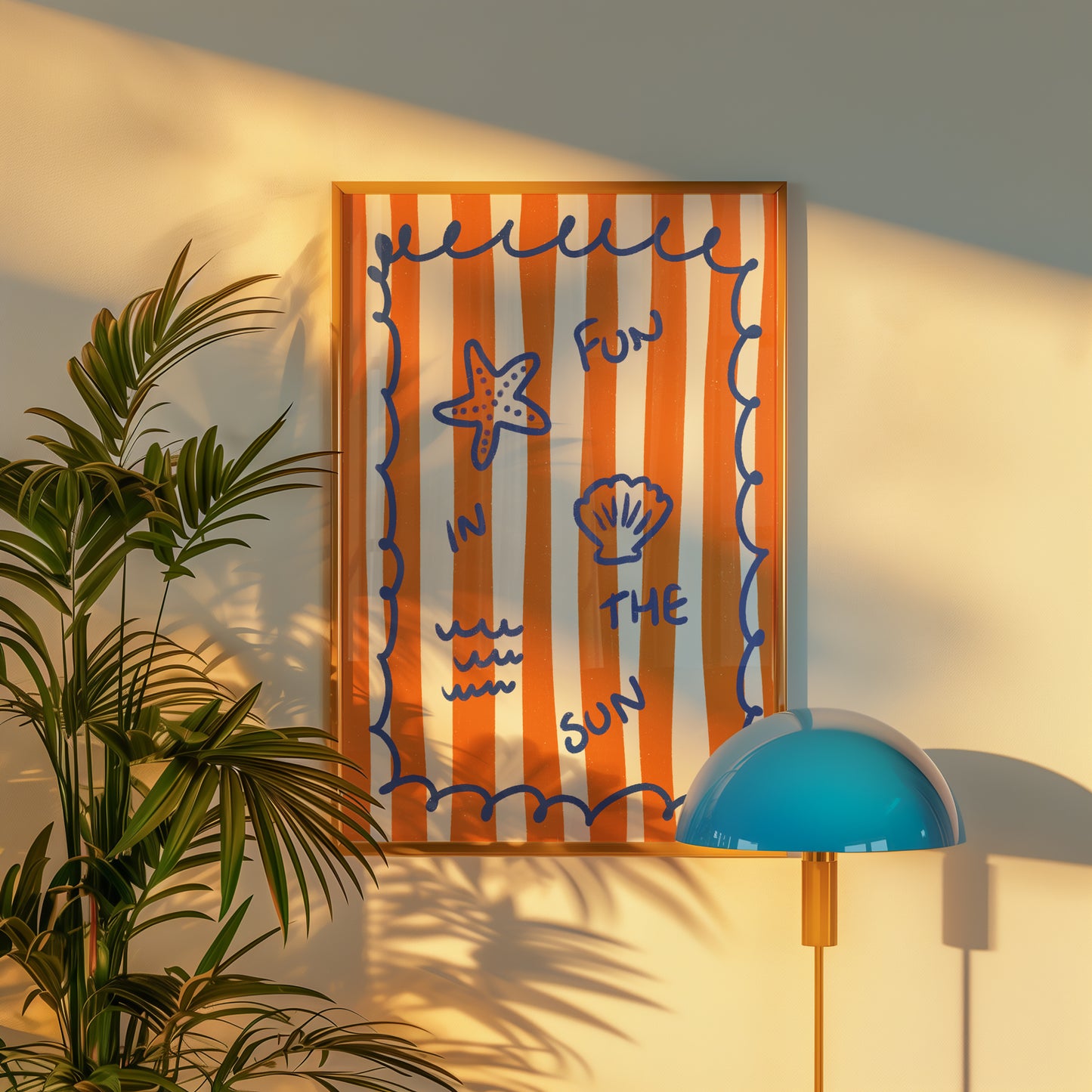 Fun in the sun art print