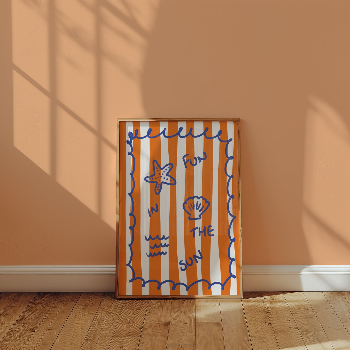 Fun in the sun art print