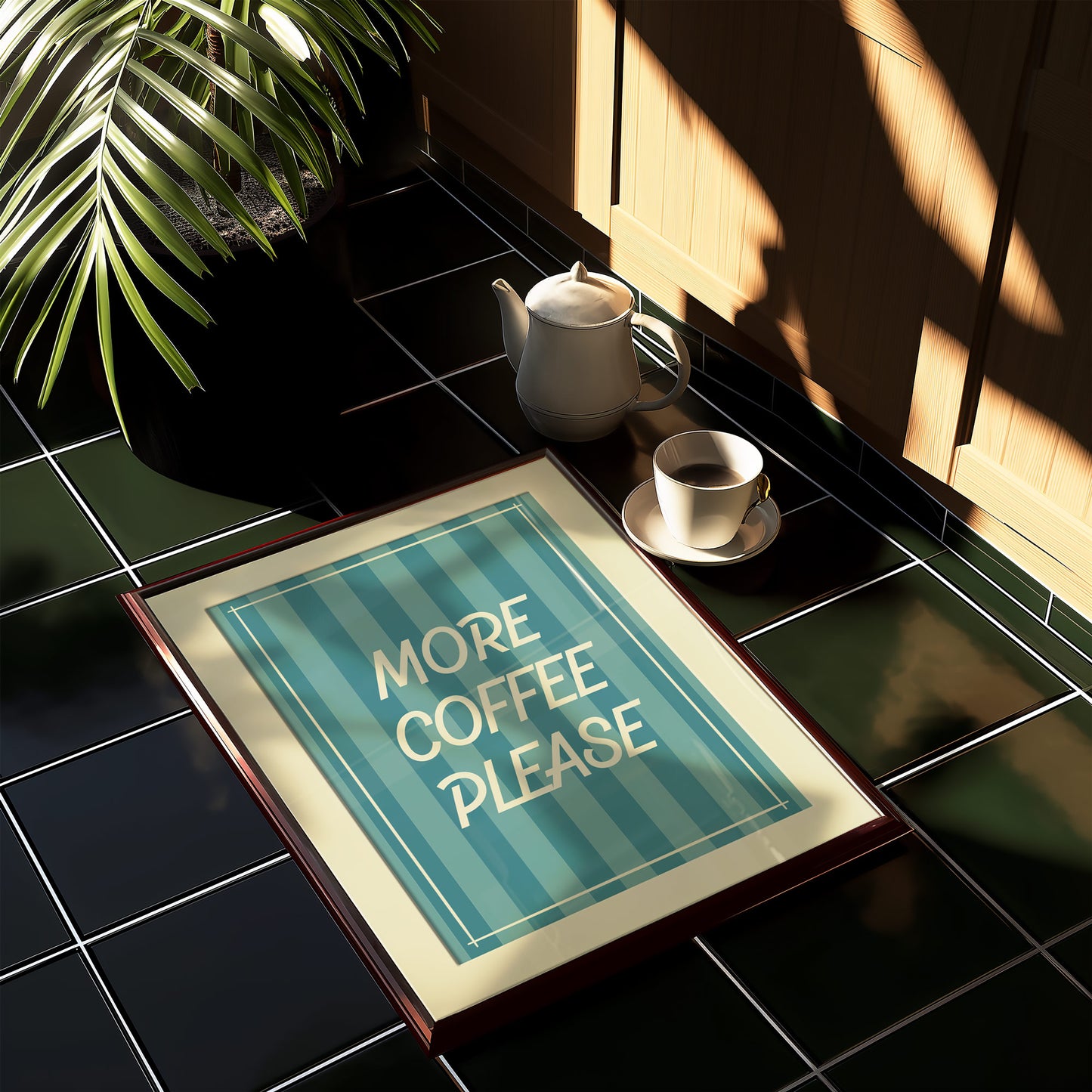 More Coffee Please Art Print