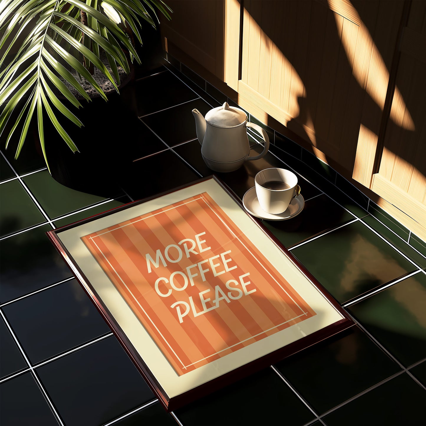 More Coffee Please Art Print
