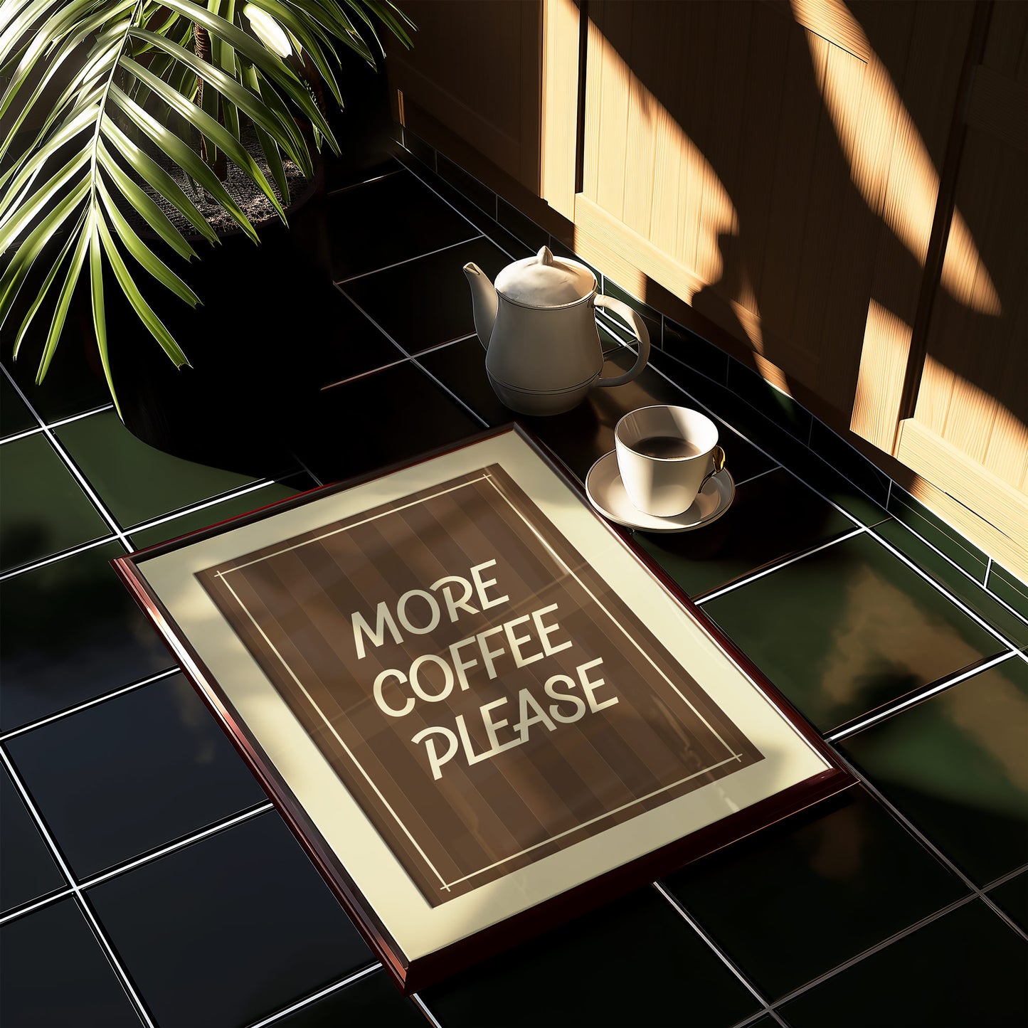 More Coffee Please Art Print