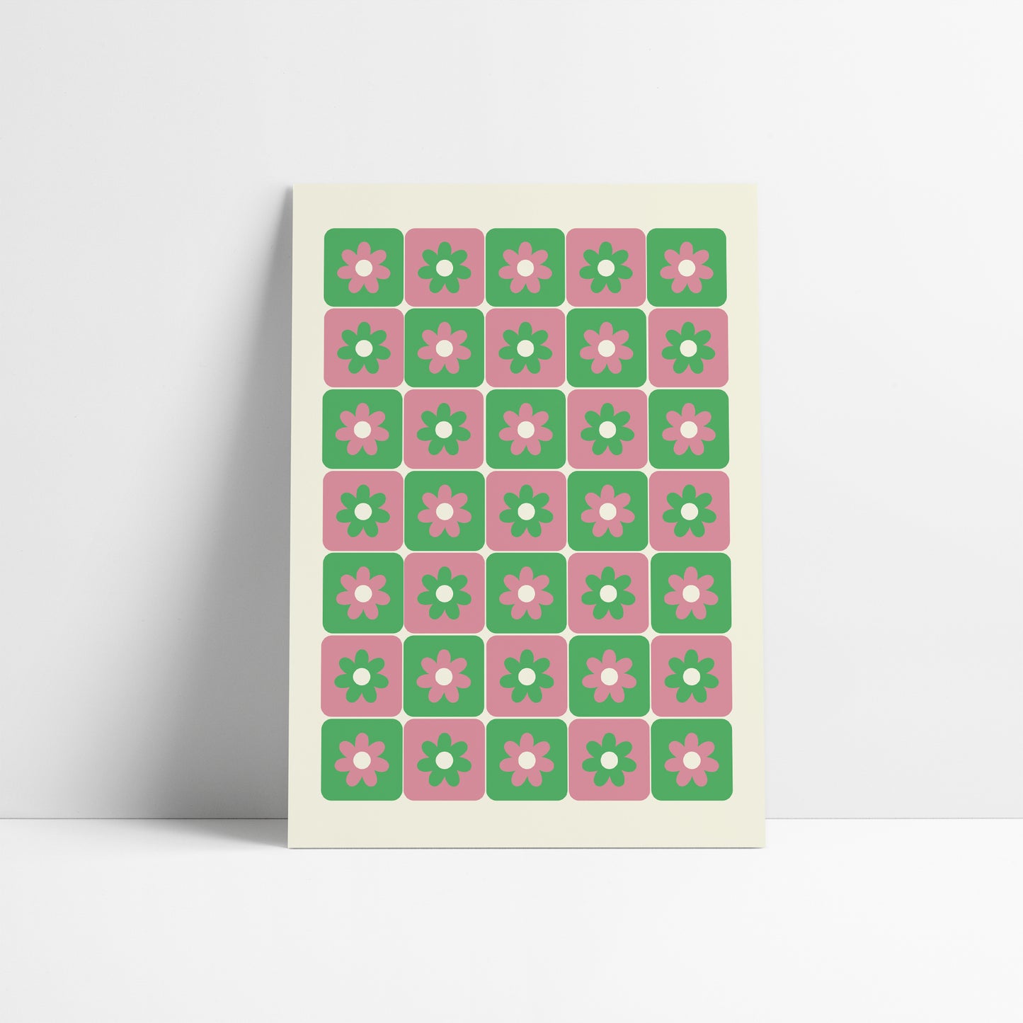 Mosaic Flower Print