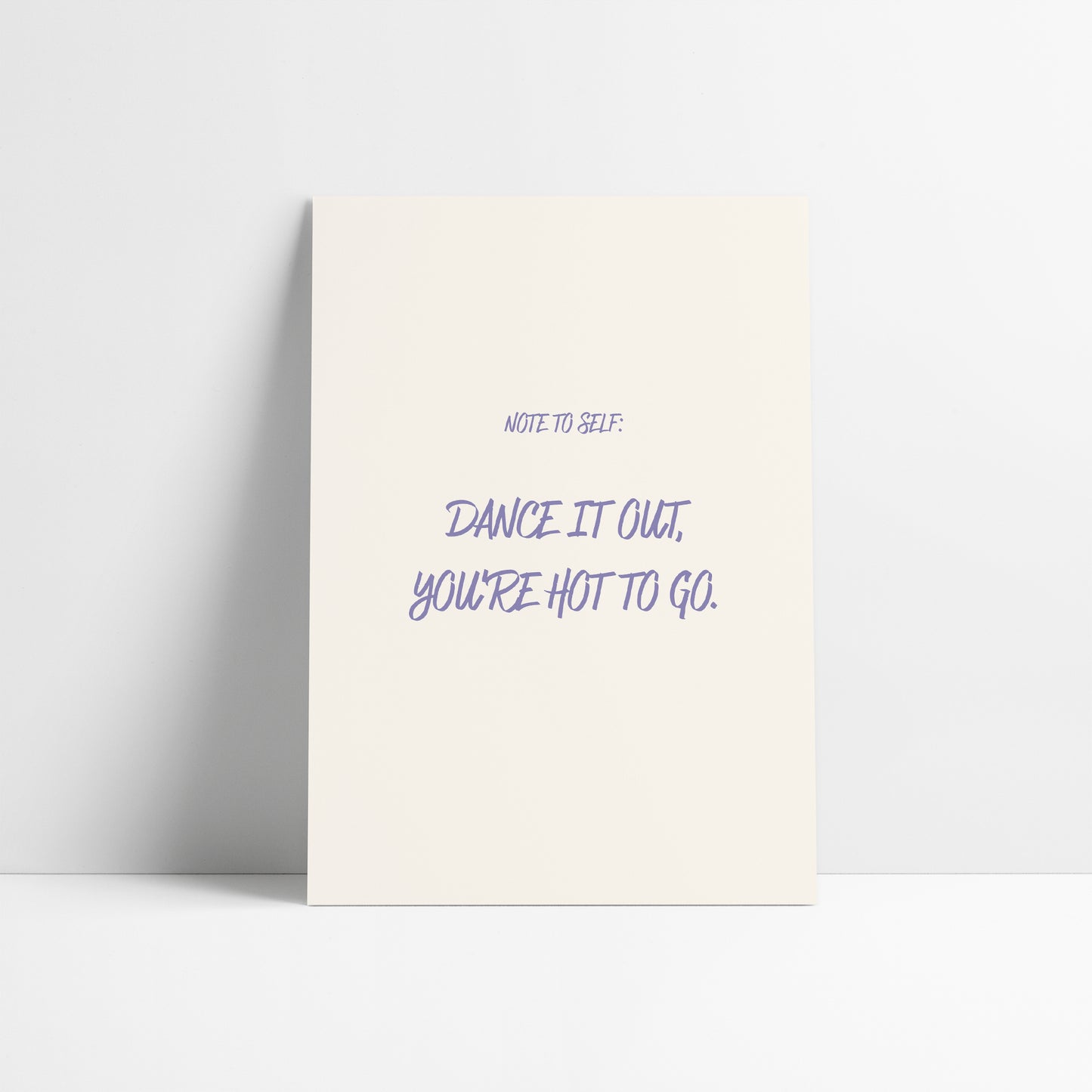 Note To Self - You're Hot To Go | Chappell Roan Lyrics Art Print