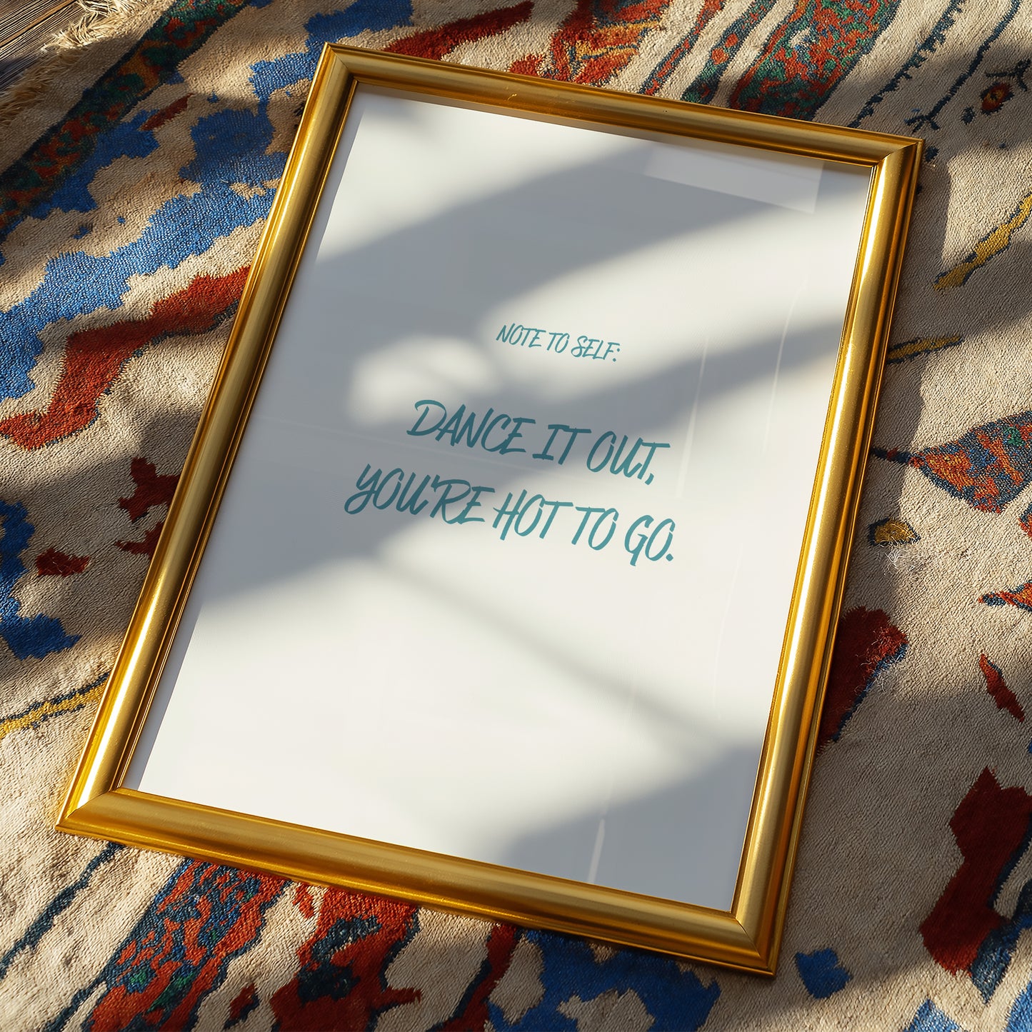 Note To Self - You're Hot To Go | Chappell Roan Lyrics Art Print
