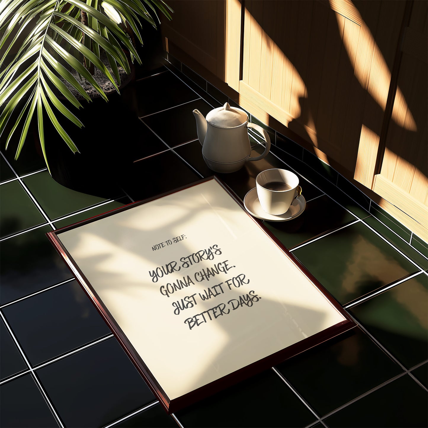 Note To Self - Better Days Are Coming | Dermot Kennedy Lyric Art Print