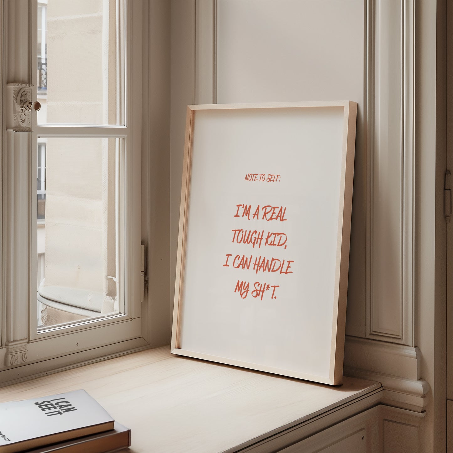 Note To Self - I'm a Real Tough Kid | Taylor Swift Lyric Art Print