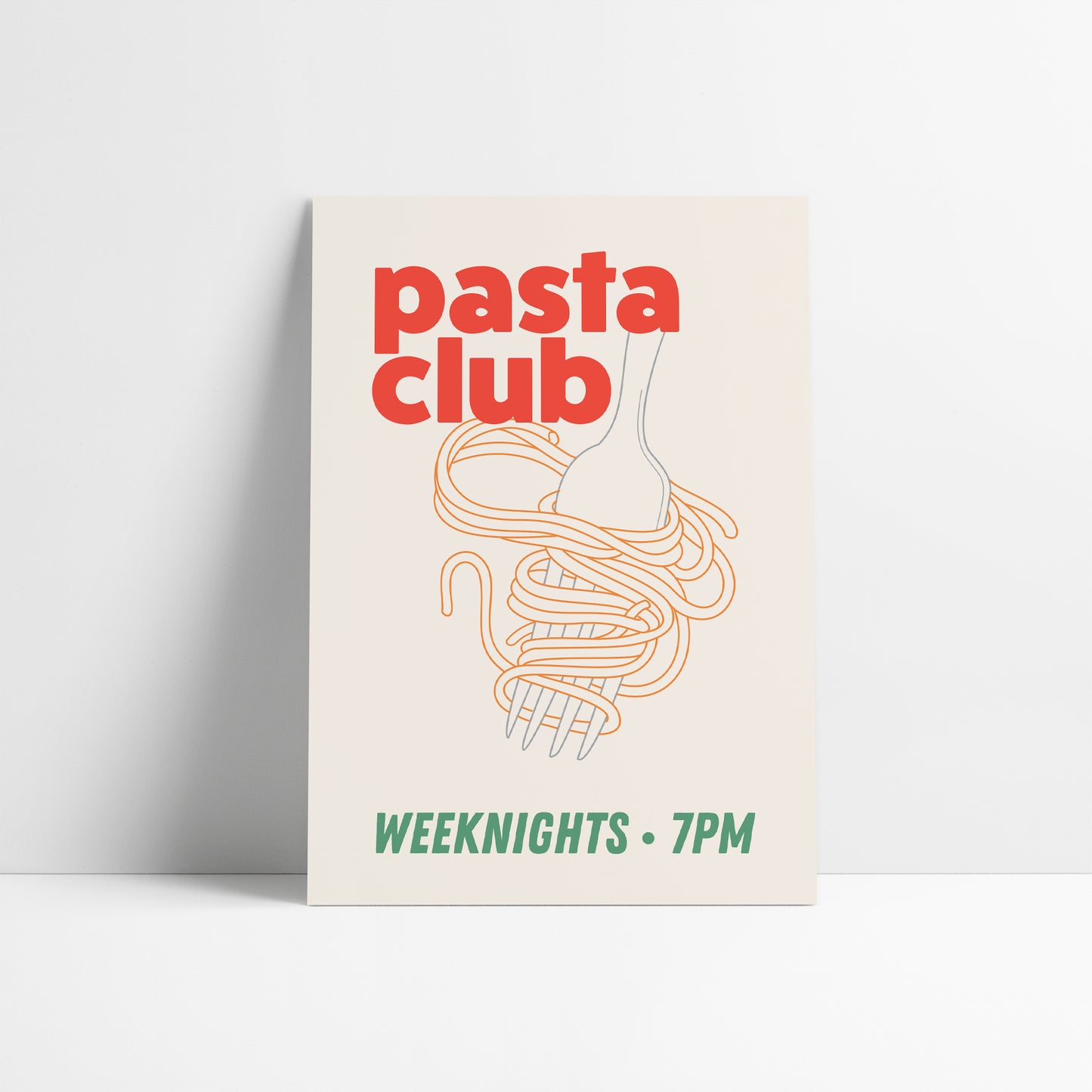 Pasta Club Print