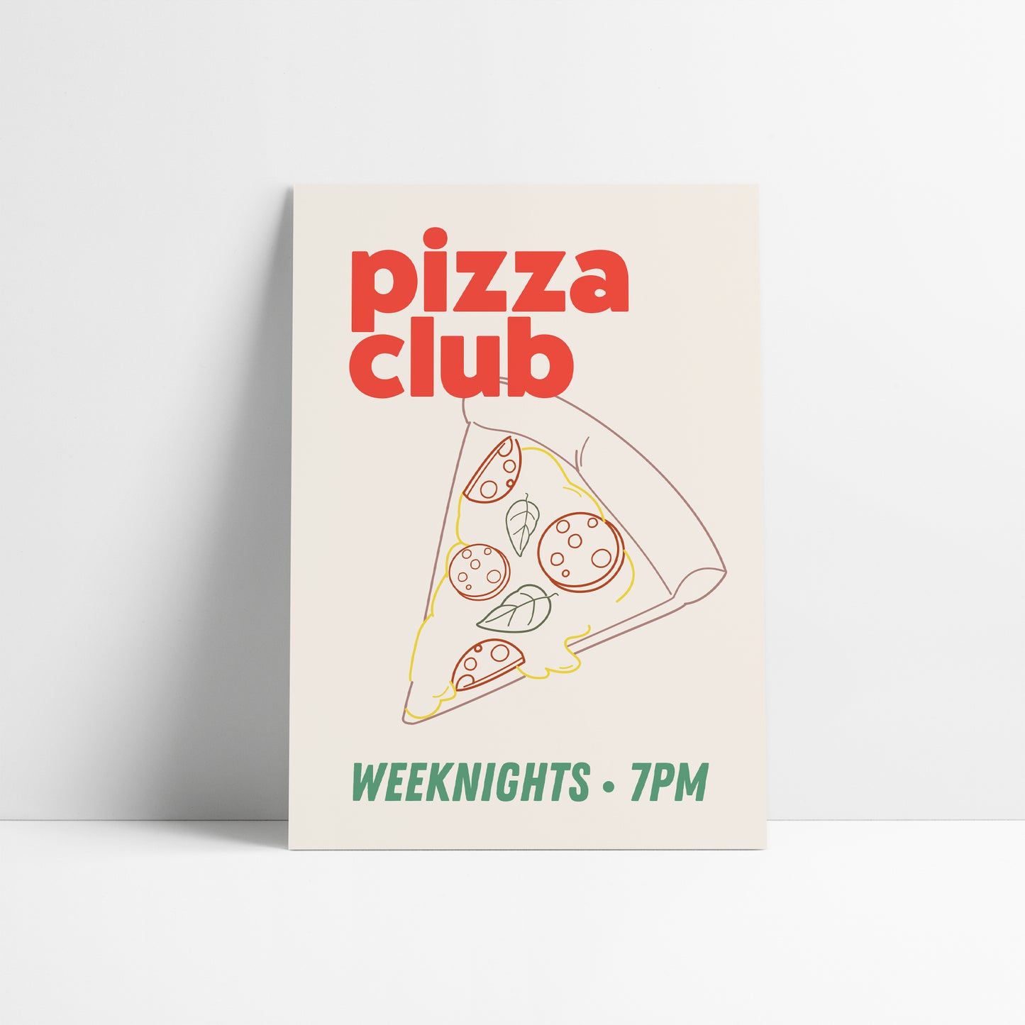 Pizza Club Print