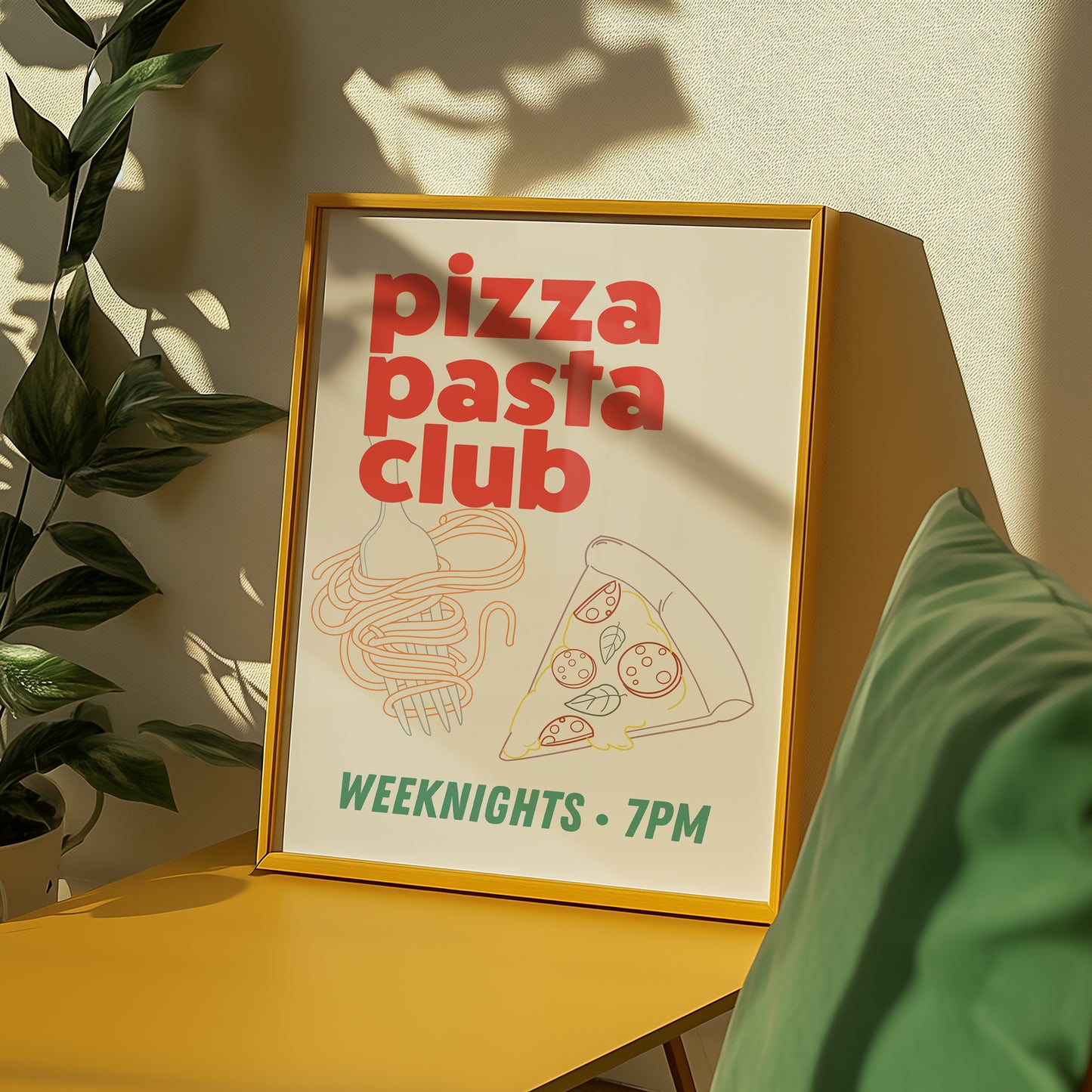 Pizza Pasta Club Print
