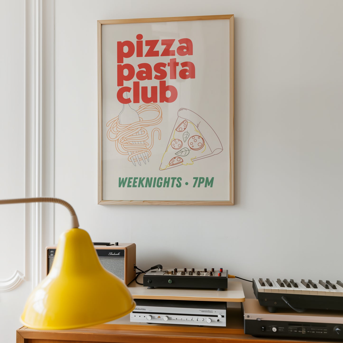 Pizza Pasta Club Print
