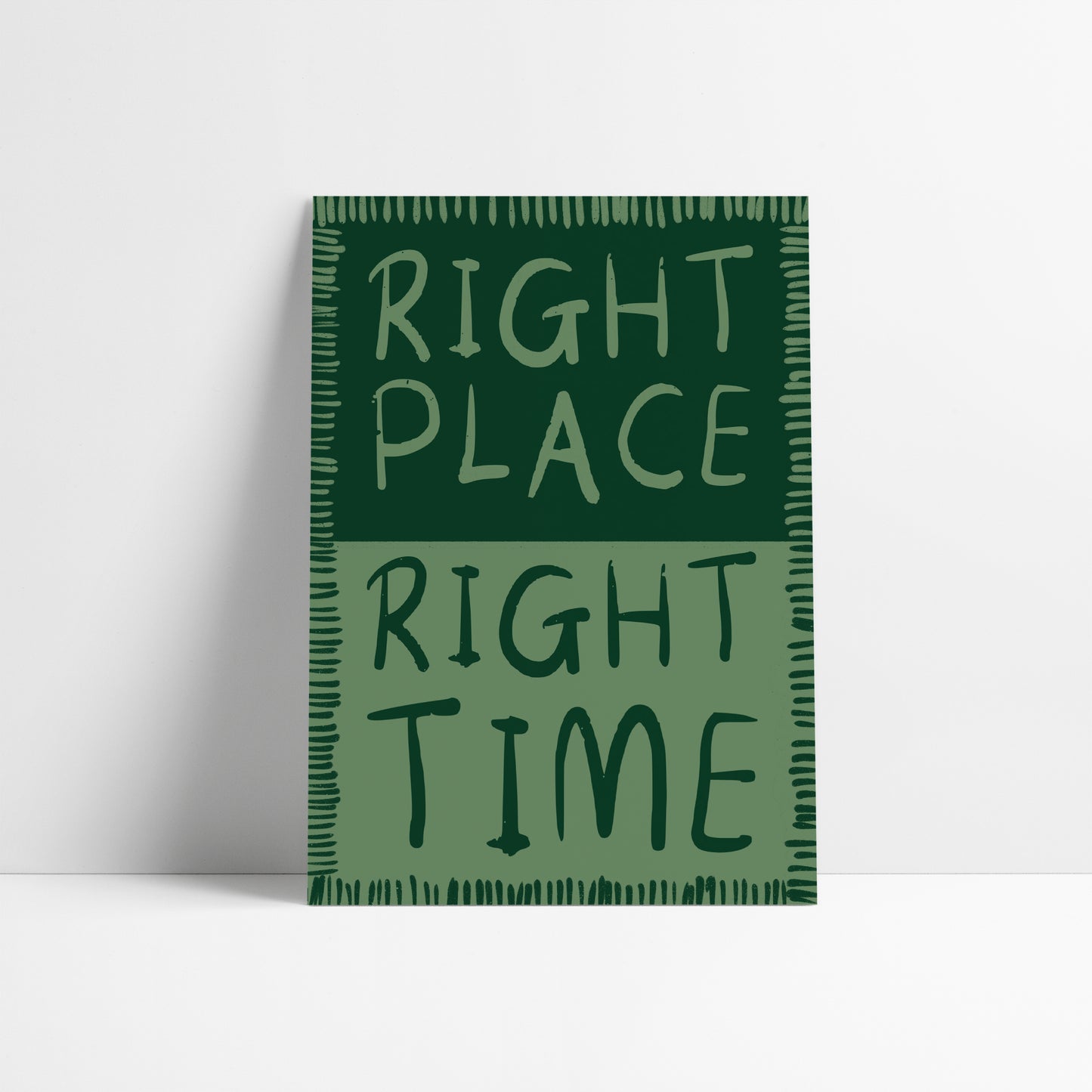 Right Place Right Time Art Print