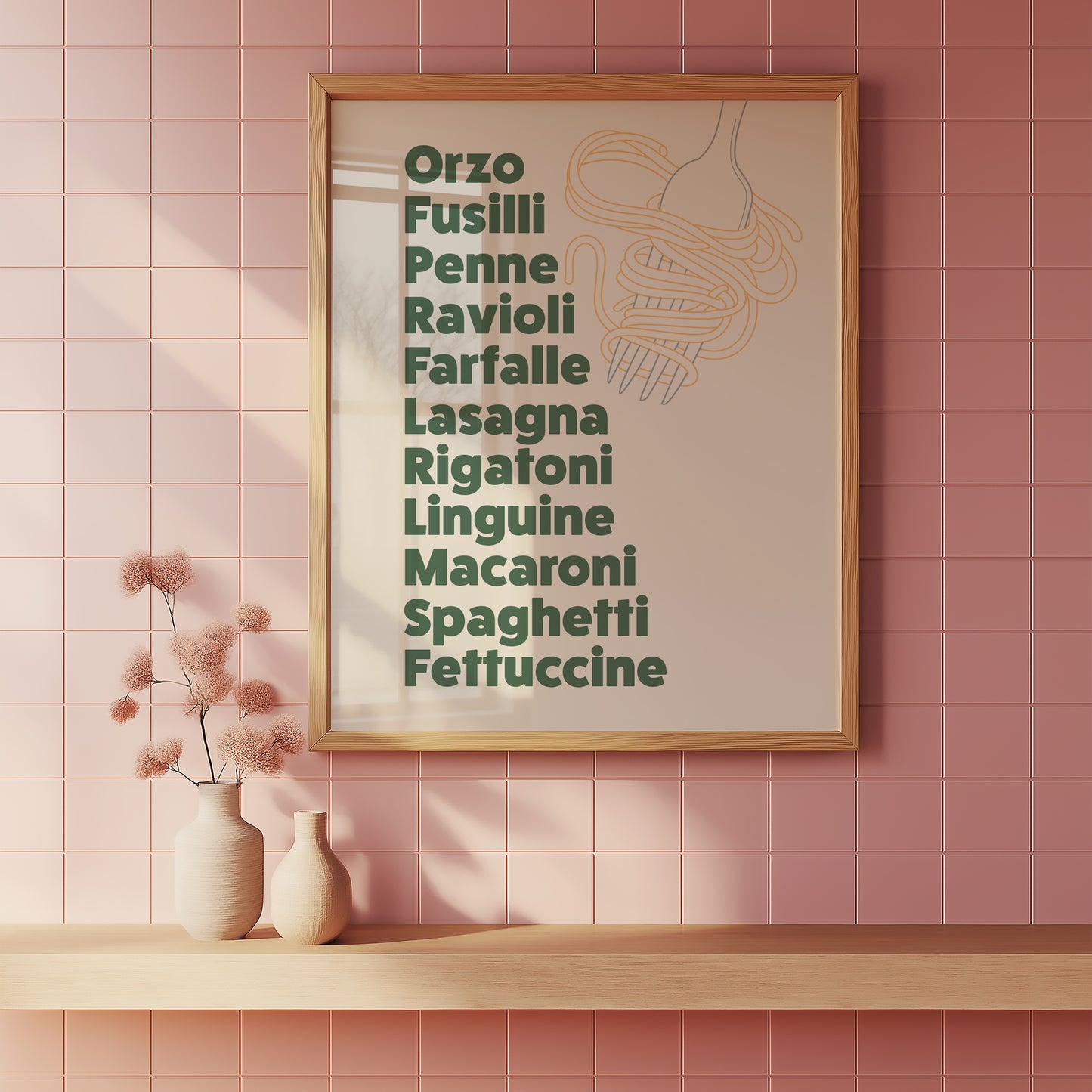 Types of Pasta List Print