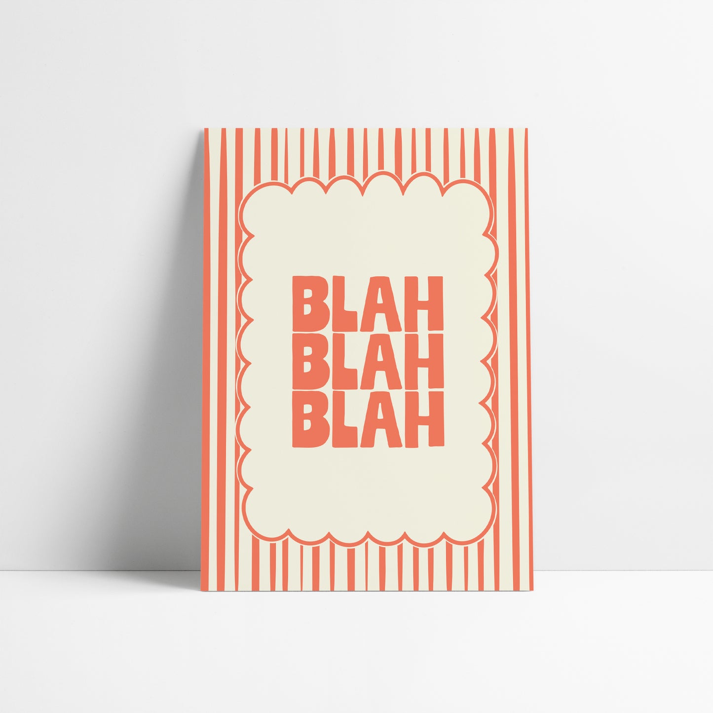 Blah, blah, blah print