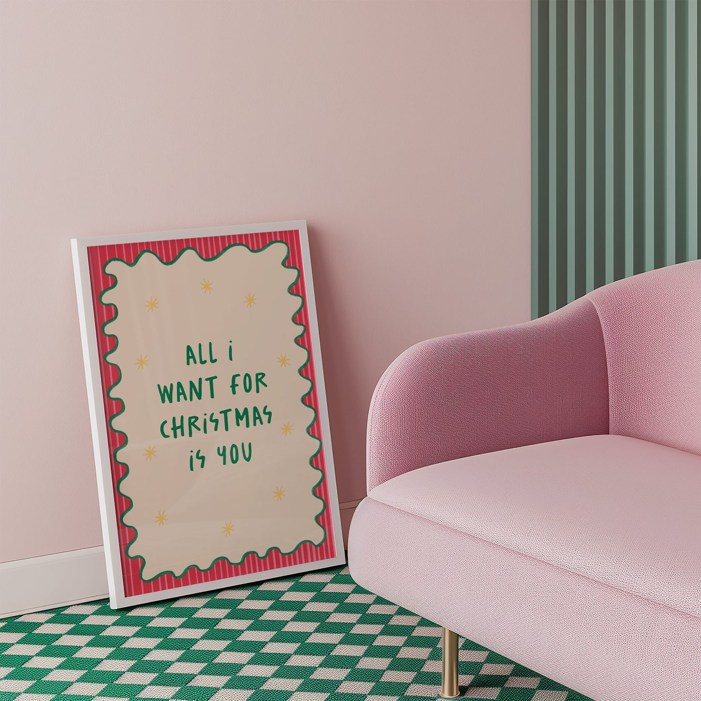 All I Want For Christmas Is You | Festive Wall Art Print