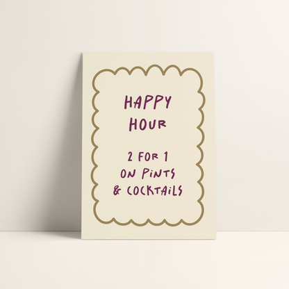 Happy Hour 2-4-1 Print