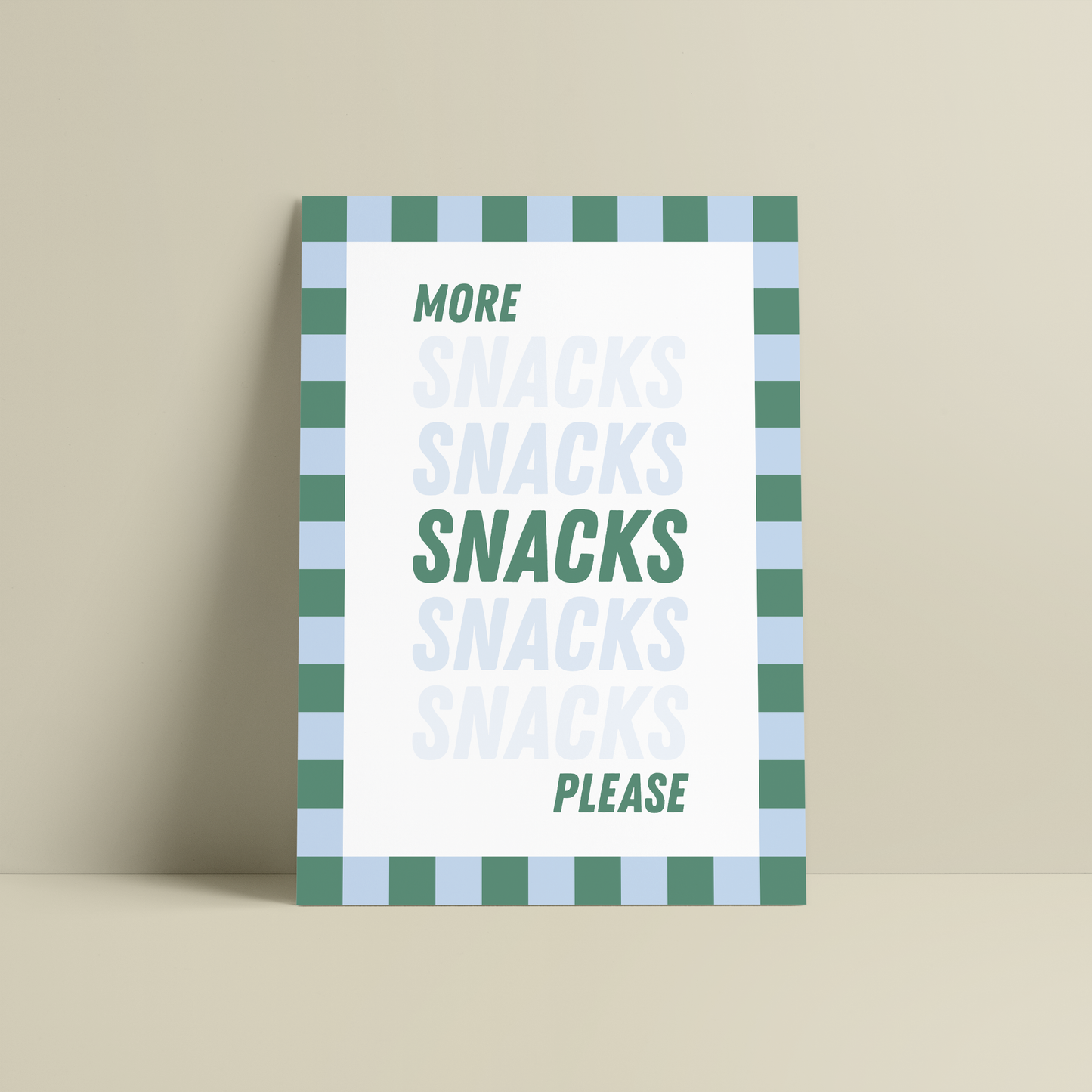 More Snacks Please Print