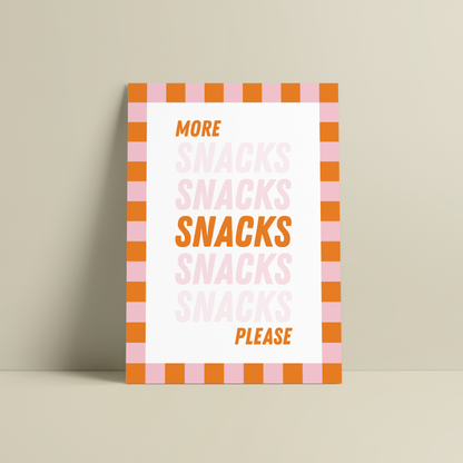 More Snacks Please Print