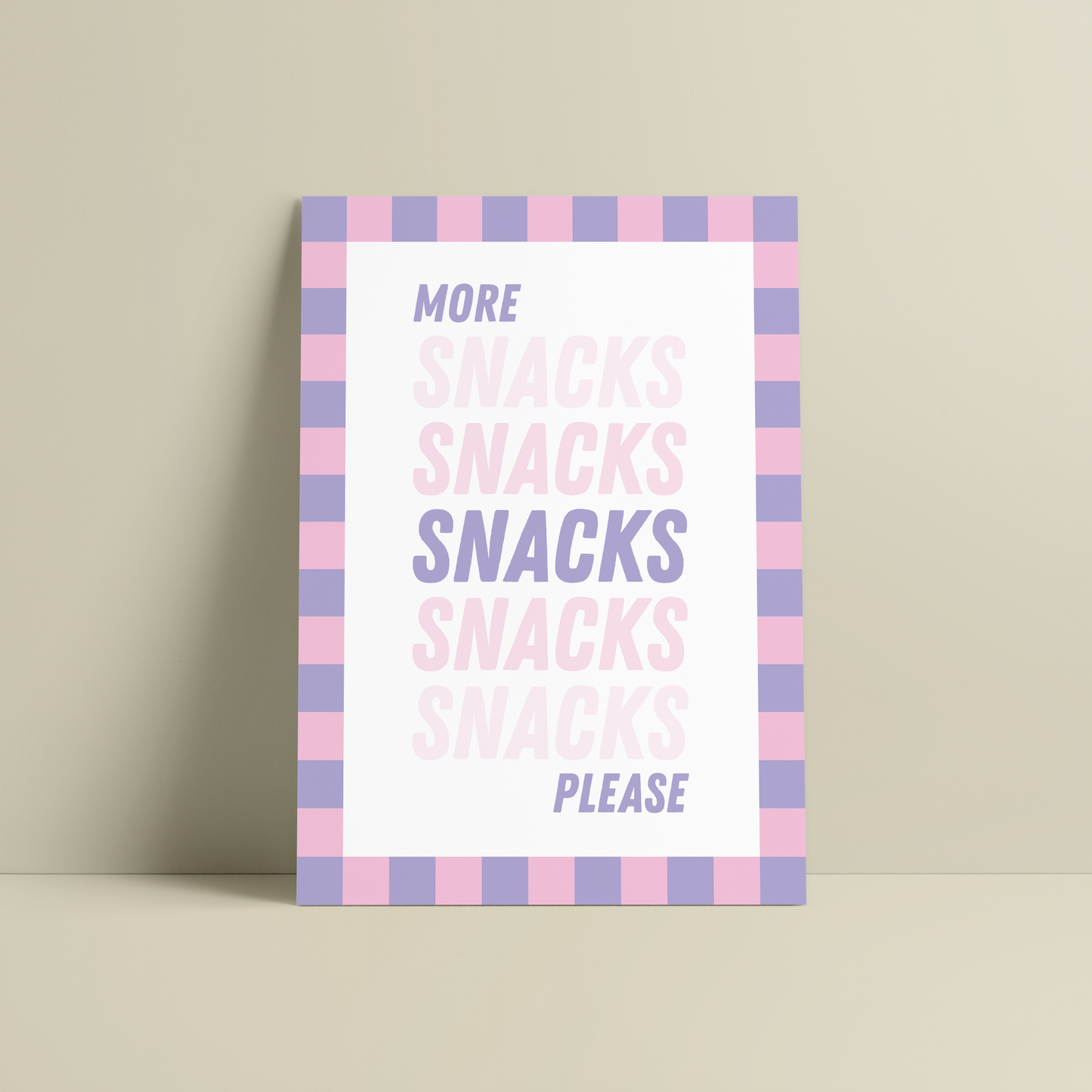 More Snacks Please Print