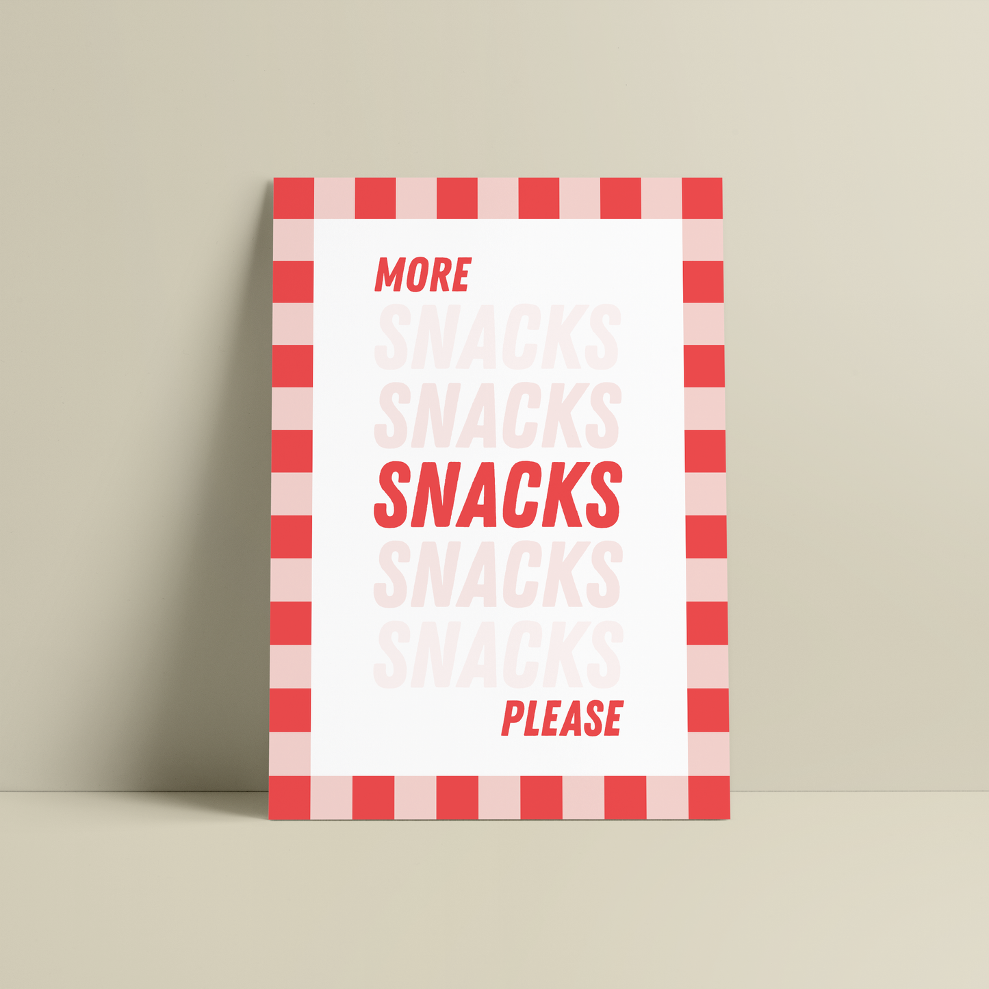 More Snacks Please Print