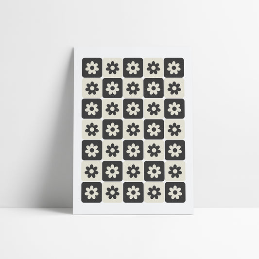 Mosaic Flower Print