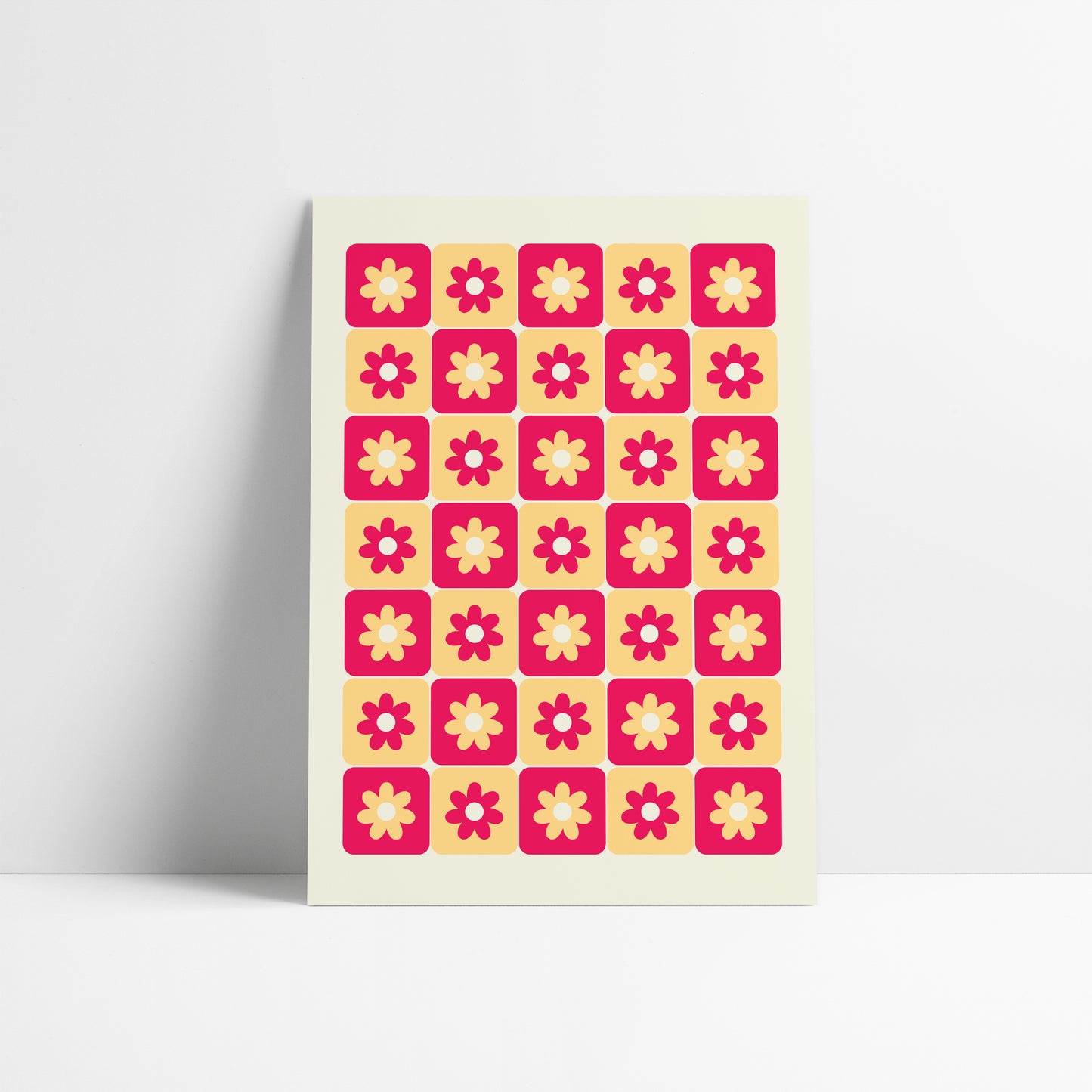 Mosaic Flower Print