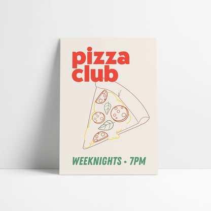 Pizza Club Print