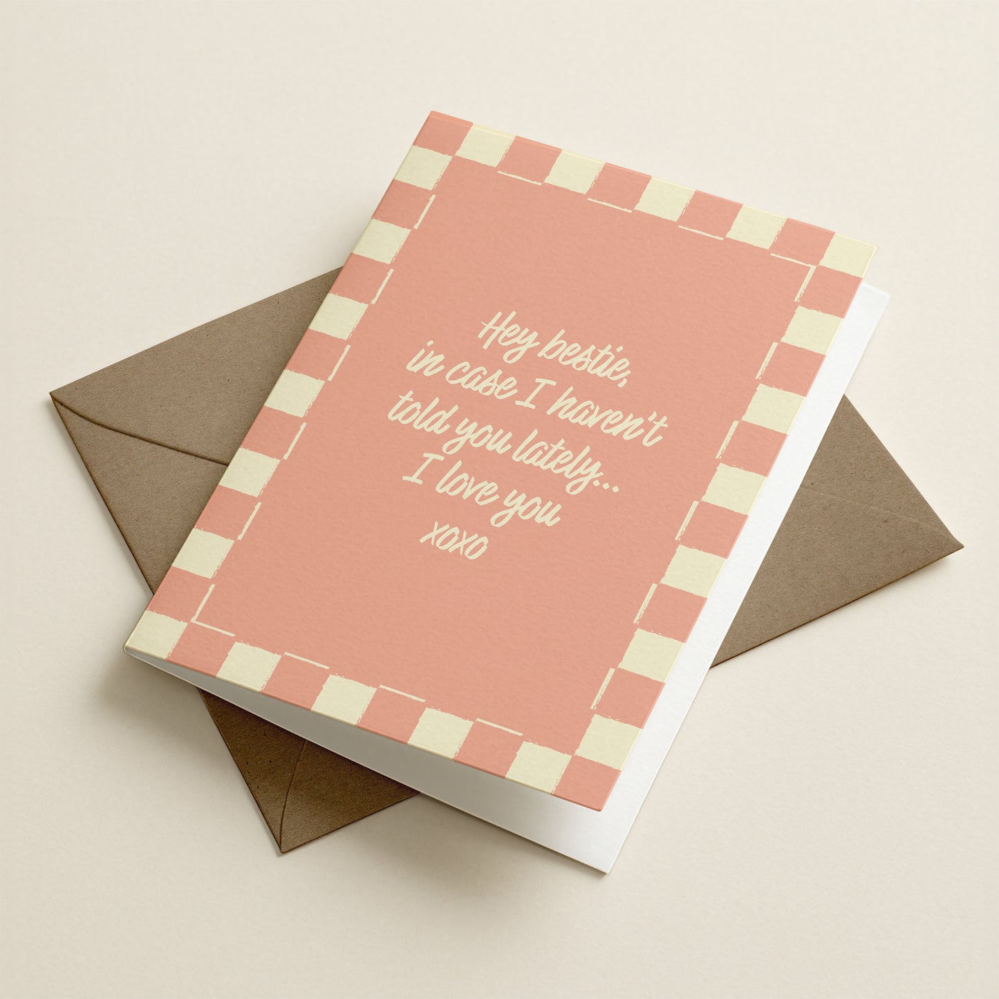 Hey Bestie Love You | A6 Card