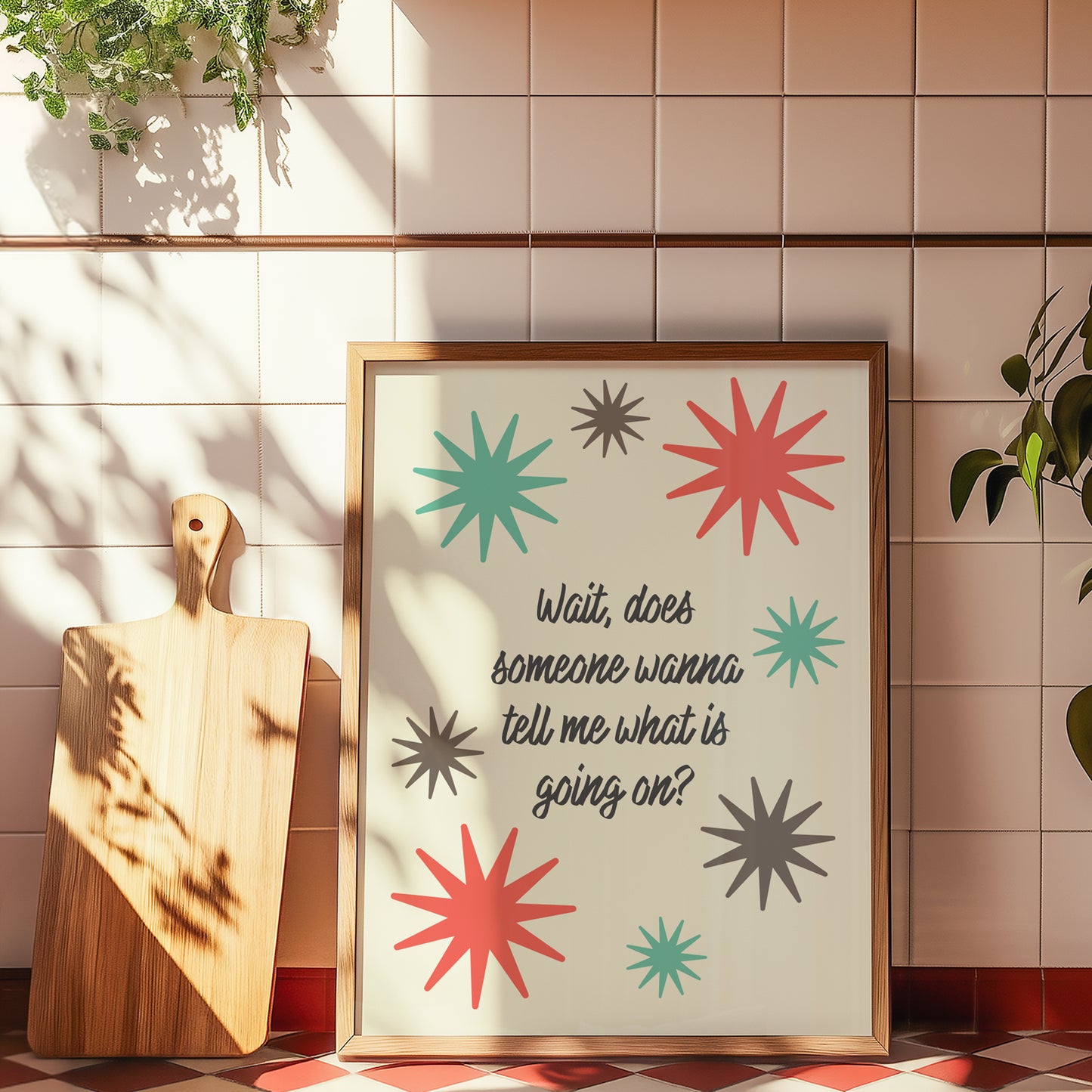 What Is Going On? Art Print