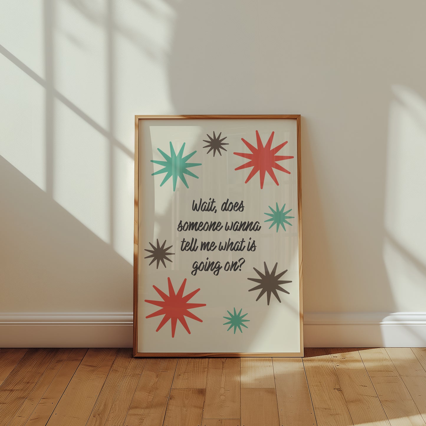 What Is Going On? Art Print