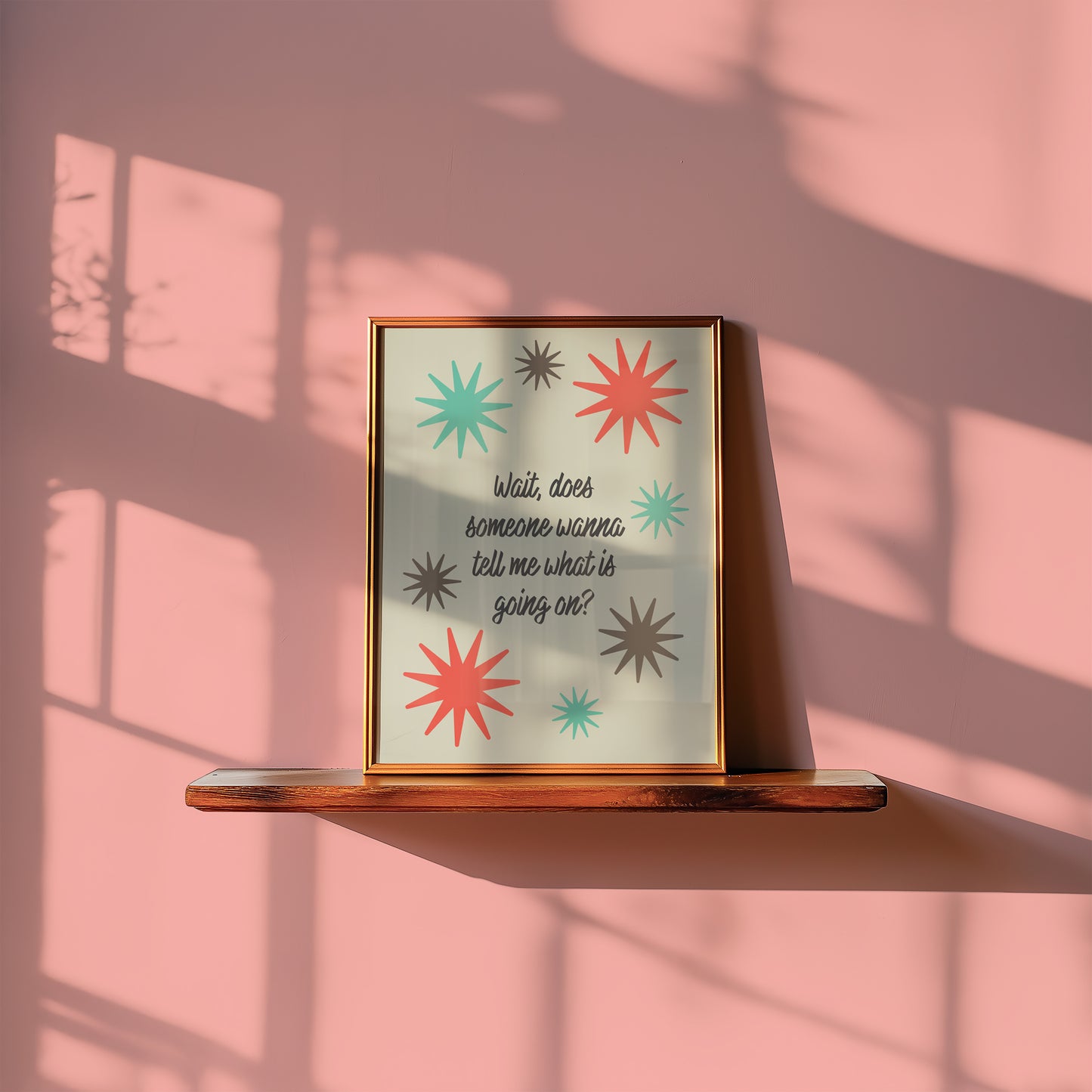 What Is Going On? Art Print