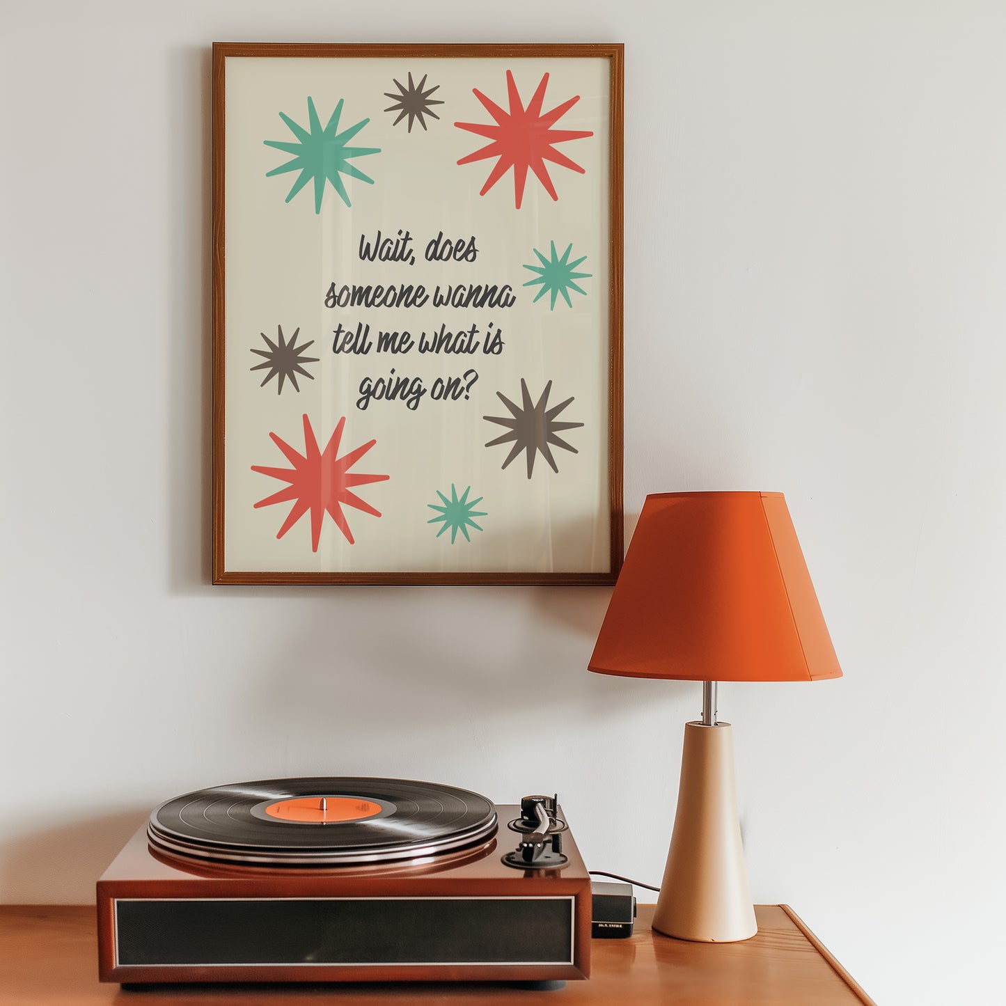 What Is Going On? Art Print